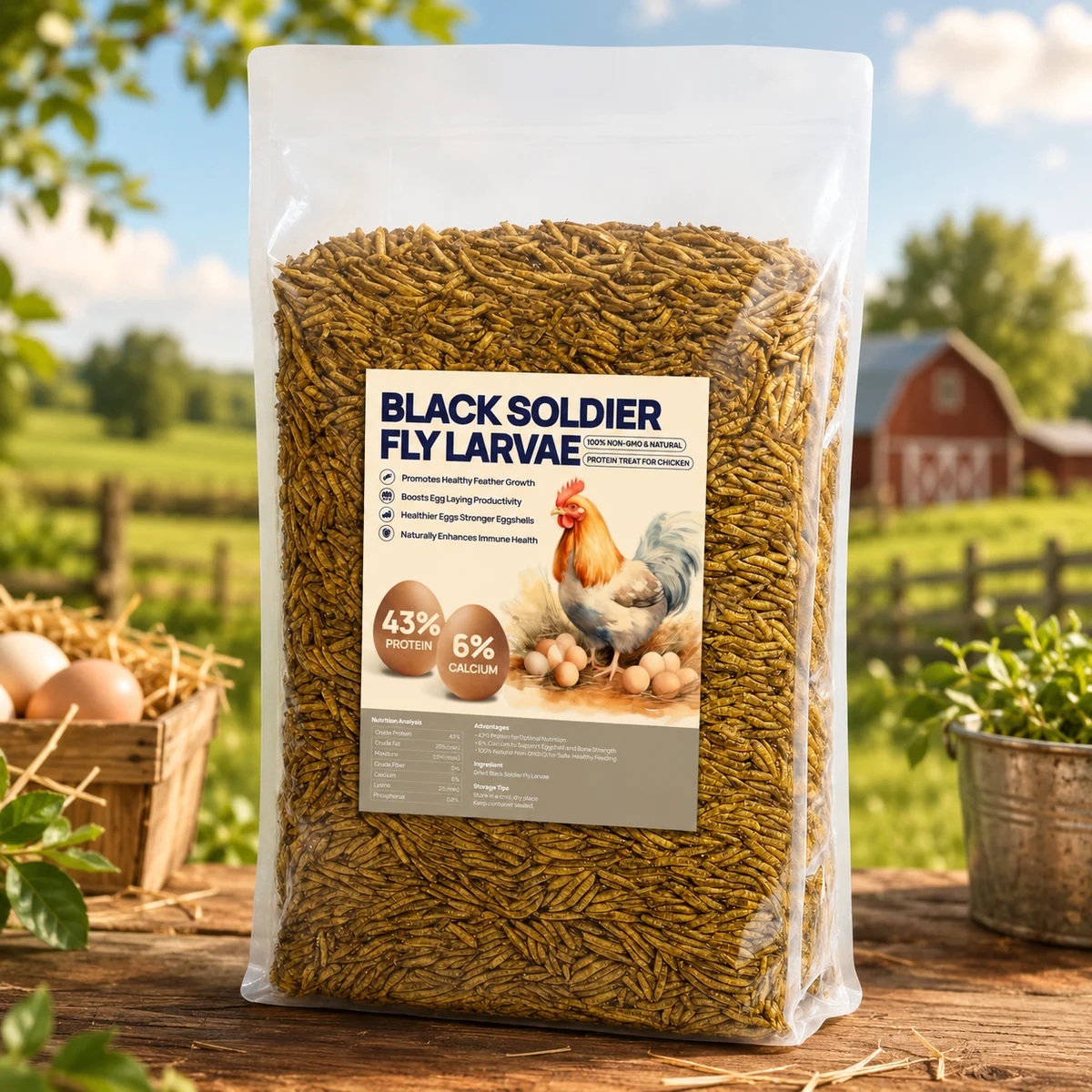 Black Soldier Fly Larvae