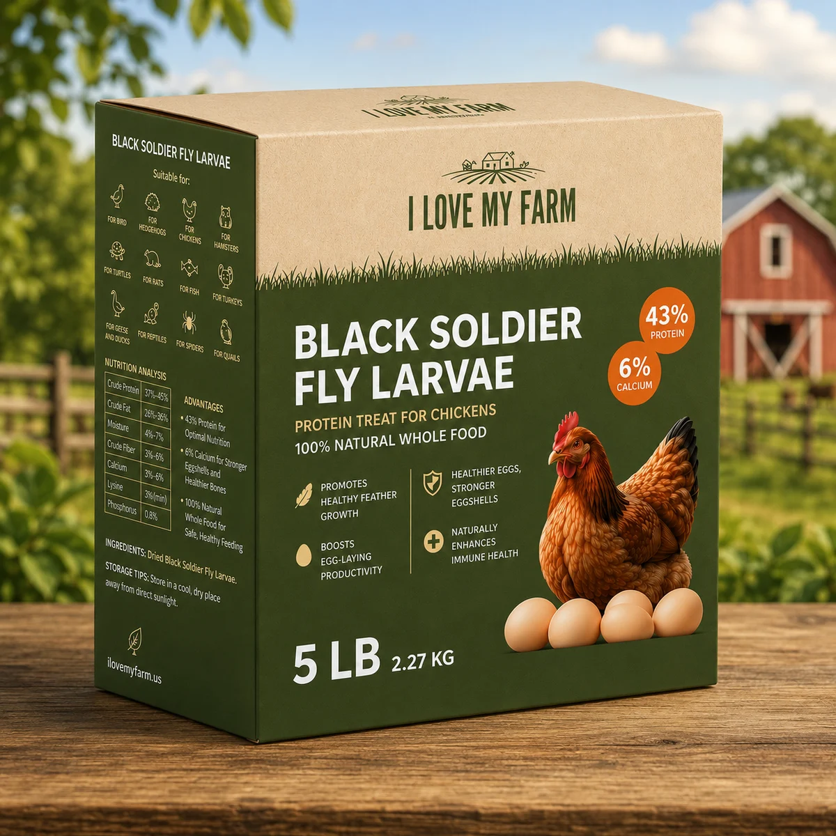 Black Soldier Fly Larvae iLoveMyFarm