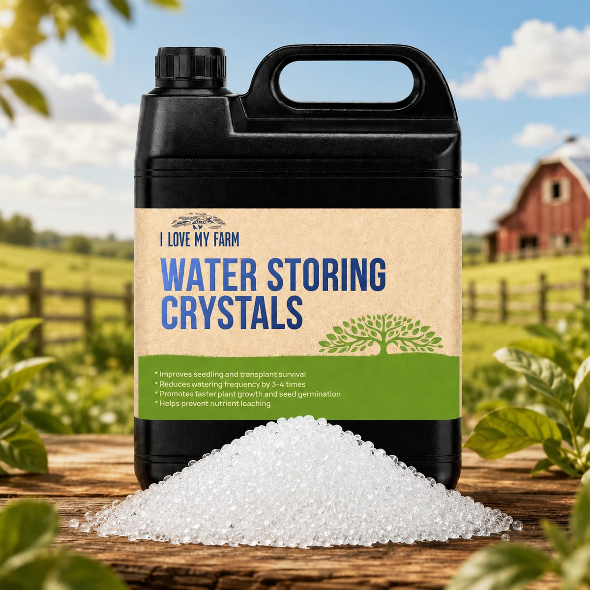 Water Storing Crystals for Plants